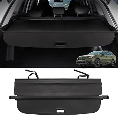 Powerty Cargo Cover for 2020-2024 2025 Subaru Outback Accessories Trunk Cover Retractable Trunk Shade Rear Cargo Cover for 2020-2025 Outback No Gap Black - size: 9) Subaru Outback | 2020-2025