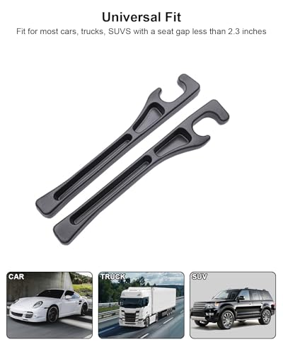 Car Seat Gap Filler, 2 PCS No Drop Seat Guard Drop Seat Gap Fillers Between Seat and Console Stop Things from Dropping Phone and Key Storage (BLACK-01) - color: Black-01