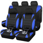 CAR PASS Neoprene Wetsuit Seat Covers, Waterproof Car Seat Covers Full Sets with 5mm Composite EVA, Universal Fit for Car Sedan, SUV Trucks Anti Slip with Airbag Compatible(Black Blue - color: Blue full sets