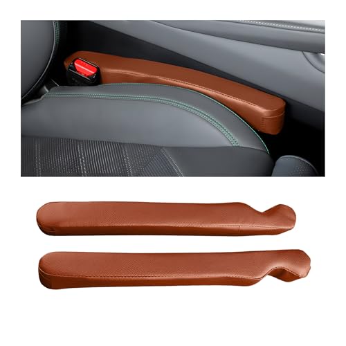 Mandark Car Seat Gap Filler, 2PCS Leather Vehicle Gap Stopper to Fill Between Seat and Console, Automotive Crevice Plug Blocker Accessories from Dropping, Universal for SUV, Sedan, Truck (Orange) - color: Orange
