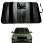 GWUSKDT Car Windshield Sunshade-Thicken 5-Layer Bubble Block Heat and Sun UV Rays,Front Windshield Sun Shade- Keeps Your Vehicle Cool - 58 x 27.5 Inch new Upgraded (New Black)