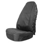 TIROL Front Car Seat Covers Waterproof Bucket Seat Cover Universal Heavy Duty High Back Seat Covers for Semi Truck, Cars, Trucks, Van, SUV, Pickup 1PCS - color: Black - 1 Pack