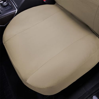 Flying Banner Car Seat Covers Front Seats Rear Bench Polyester car seat Protectors Easy installations Rear Bench Split Classic Man Lady Truck - color: Solid Beige