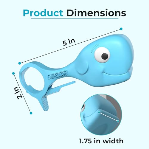 Baby Proofing Door Stopper, Door Pinch Guards Protect Child Fingers & PET Tails. Baby Safety Finger Protectors Prevent Pinch Injuries – Kids and Adults Love Whale Pinch Guard (Blue) - color: Blue
