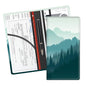 Leather Car Registration and Insurance Card Holder, Cute Car Accessories Vehicle Glove Box Car Organizer for Documents, Cards, License Beautiful Blue Mountain - color: Beautiful Blue Mountain