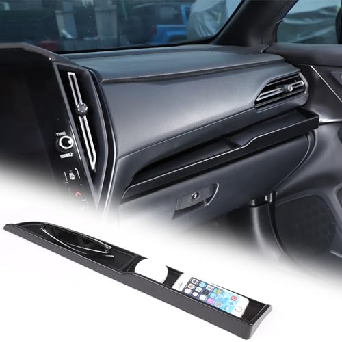 Passenger Dashboard Organizer Tray Compatible with Subaru WRX 2022-2024/ Crosstrek 2024 2025 Passenger Storage Organizer Mat Glove Box Storage Organizer Tray Anti-Slid Pad Interior Accessories