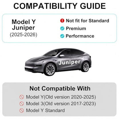 Weize 2025 2026 Tesla Model Y Juniper All Weather Cargo Liner Floor Mats 9 PCS & Double Layer Center Console Organizer 4 PCS, Full Coverage Tesla Interior Accessories Kit(Not for Standard) - style: Tesla Model Y Floor Mats & Console Organizer Combo 13PCS