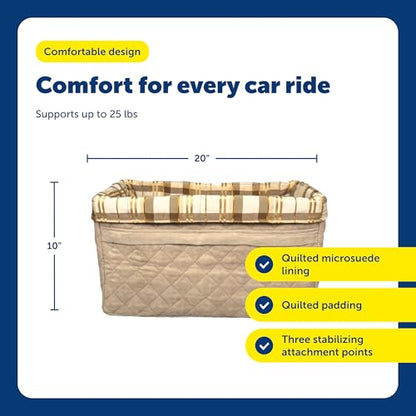PetSafe Happy Ride Deluxe Hammock Seat Cover Durable Machine Washable Fits Most Cars, Trucks and SUVs Backseat Protection for Pet Paws, Scratches and Dog Hair