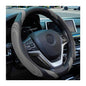 15 Inch Car Leather Steering Wheel Cover, Automotive Accessories Elastic Breathable Anti-Slip Soft Wheel Protector Fits Men and Women, Suitable for SUVs, Trucks, Vehicles and RVs (Gray) - color: Gray