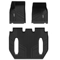LASFIT Floor Mats for Tesla Model X 6 Seater & Model X Plaid 2026 2025 2024 2023 2022 2021, All Weather TPE Custom Fit Floor Liners 1st & 2nd & 3rd Front & Rear Row Car Mats, Black
