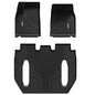 LASFIT Floor Mats for Tesla Model X 6 Seater & Model X Plaid 2026 2025 2024 2023 2022 2021, All Weather TPE Custom Fit Floor Liners 1st & 2nd & 3rd Front & Rear Row Car Mats, Black