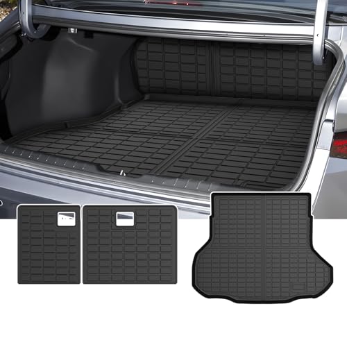 K4 Cargo mat - Trunk Mat for Kia K4 2025 2026, All Weather Trunk Mat for K4 Accessories, Heavy Duty Rubber Mats, Car Accessories - size: 4)Kia K4 25-26