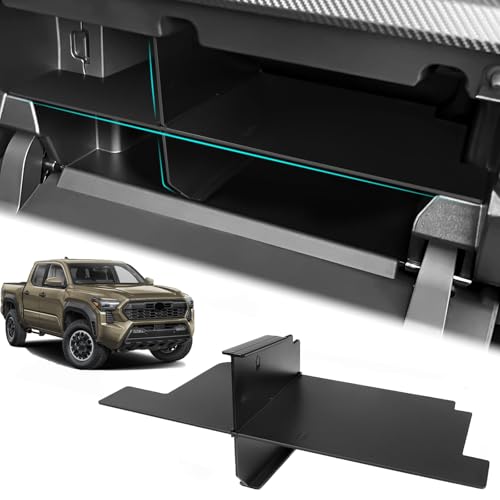 Glove Box Dividers Organizer For Toyota Tacoma 2024 2025 2026,ABS Glove Box Organizer for 4th Gen Tacoma Accessories,Interior Insert Dividers Storage - color: Glove Box Dividers Organizer