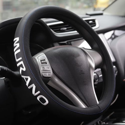XITER Leather Steering Wheel Cover for Murano 2009-2024,with Murano Logo - color: Murano 2009-2024,With "Murano" LOGO