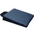 New Breathable Comfortable Ergonomic Wedge Car Seat Office Chair Back Lumbar Support Cushion (Dark Grey Syn Leather)
