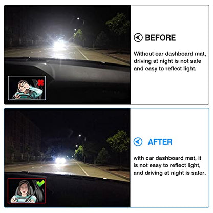 Autorder Dashboard Cover Mat for Hyundai Santa Fe 2019 2020 2021 2022 2023 Accessories Dash Cover Flannel Dash Mat Sunshade Glare UV Rays Protector - size: 2019-2023 Hyundai Santa Fe