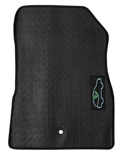 ecoMats All Weather Floor Mats Custom Fit for 2018 2019 2020 2021 2022 2023 2024 Nissan Kicks with Safety Locks - Front and Rear - Black