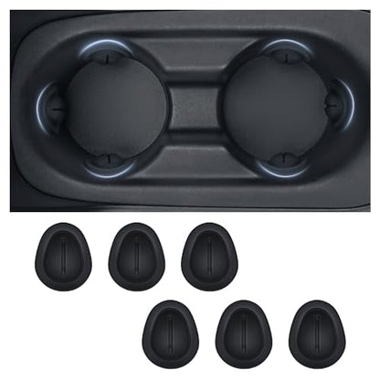 2026 Latest Car Cup Holder Insert/Holder Position Limiter - Anti Shake Silicone Car Coasters Bottle Stabilizers with Self-Adhesive - Car Must Haves Cup Holder Inserts for Car Truck SUV (6PCS)