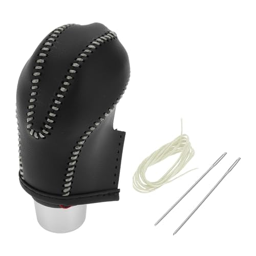 1 Set Gear Shift Knob Cover for Infiniti FX35 2009-2012 Anti-Slip Faux Leather Black Beige Stick Shifting Handle Protector