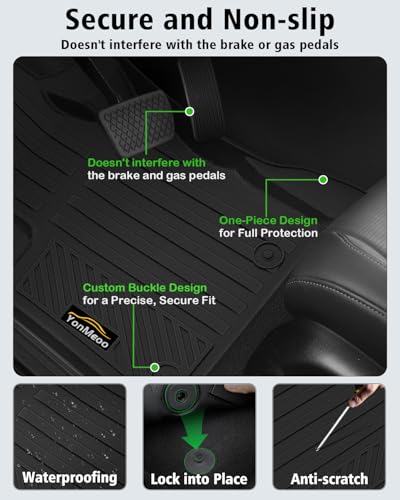 Floor Mats Custom Fit for Jeep Compass 2017-2025 2026 Trunk Mat with Backrest Mat All Weather TPE Rubber Cargo Liner Anti-Slip Full Set for Compass Accessories (Trunk Mat+Backrest Mats+Floor Mats) - size: For Jeep Compass 2017-2026