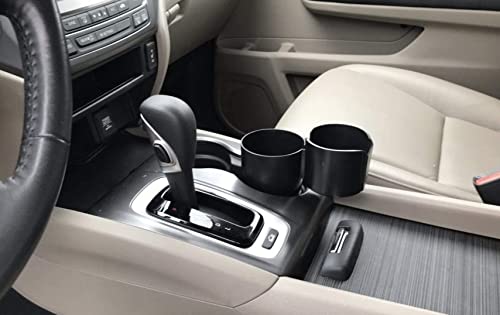Two-Cup Console Organizer (Black) - color: Black