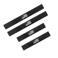 4 PCS Car Door Sill Protectors, American Flag Carbon Fiber Leather Decoration Strip, Waterproof Anti-scratch Guard with Self-adhesive, Universal for Front and Rear Door Entry (Black)