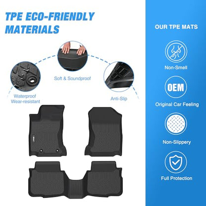 Nilight TPE Floor Mats for Subaru Outback Legacy 2020 2021 2022 2023 2024 2025 All Weather Custom Fit Heavy Duty Floor Liners - color: 2020-2026 Subaru Outback|Legacy