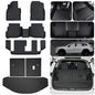 Floor Mats & Trunk Mat (Only Fit Sport Version) for 2016-2022 2023 Mazda CX-9 CX9 (7 Seats-2 Row Bench Seat),TPE All Weather Protection Floor Liners & Cargo Liners & Backrest Mat - size: 2016-2023 CX9 mats-7 Seats-Sport