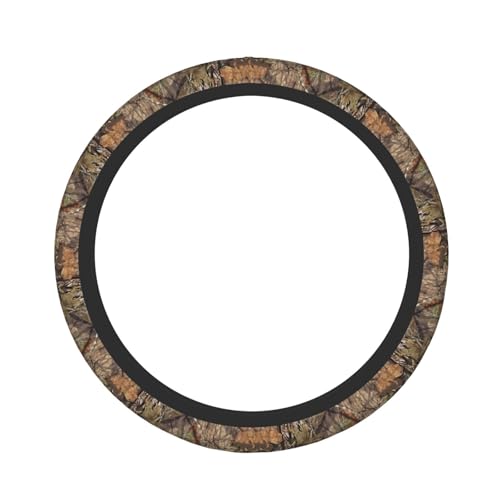 Hunting Camo Elastic Steering Wheel Cover Non-Slip Breathable Steering Wheel Protector Fit Auto, Suvs, Truck - color: Hunting Camo