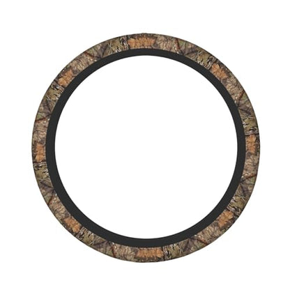 Hunting Camo Elastic Steering Wheel Cover Non-Slip Breathable Steering Wheel Protector Fit Auto, Suvs, Truck - color: Hunting Camo