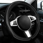 NBTEPEM Customized Auto Car Steering Wheel Cover for Toyota, Microfiber Leather Steering Wheel Covers with Anti-Slip Lining, Breathable, Safety, Soft, Sports Style (Black with Grey Line) - color: Black with Grey Line