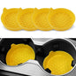 SINGARO Car Cup Holder Coaster, Silicone Cup Holder Insert, Universal Non-Slip Cup Holders, Car Accessories Interior for Women and Man 4 Pack Yellow - color: Yellow