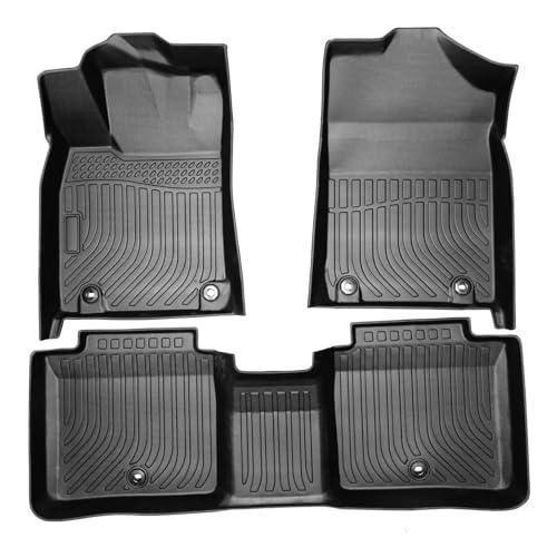 All-Weather Rubber Car Floor Mats Compatible with 2013-2018 Lexus ES350, TPE Rubber Full Set Includes 1st 2nd Row Front Maximum Coverage Laser Measured,Non Slip - color: for 2013-2018 Lexus ES350