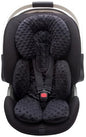 Pro Goleem Infant Car Seat Insert, Baby Head Neck Body Support, Soft Minky Newborn Car Seat Insert, 2-in-1 Reversible, Boys and Girls, Black - color: Black
