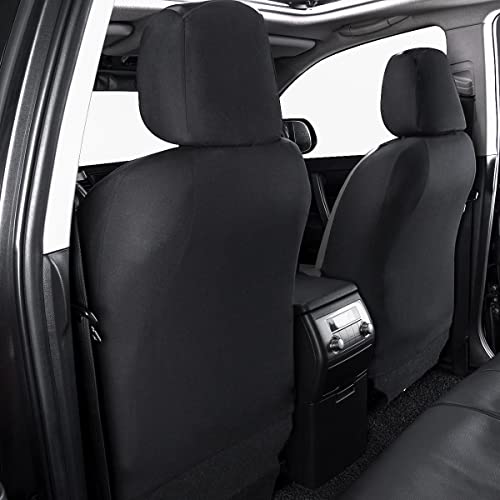 Flying Banner car seat Covers Faux Leather Waterproof Easy Clean Easy Installation (Gray Black, 2 Fronts) - color: Gray Black