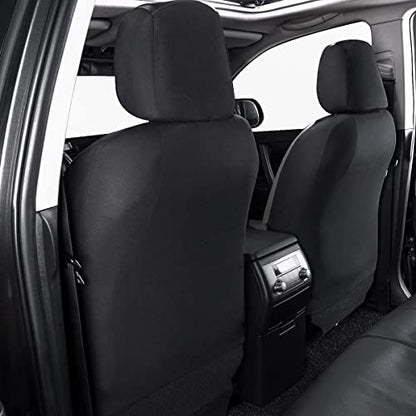Flying Banner car seat Covers Faux Leather Waterproof Easy Clean Easy Installation (Gray Black, 2 Fronts) - color: Gray Black