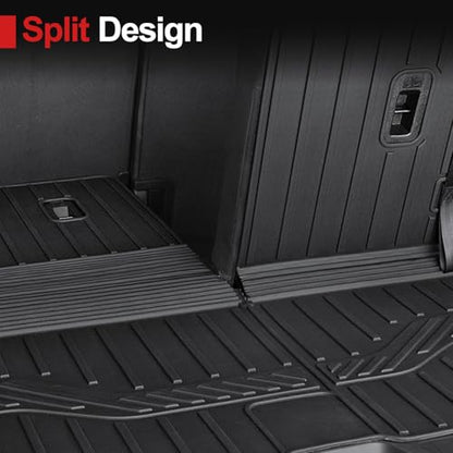 Cargo Mat Backrest Mat for 2016-2022 Honda Pilot 8 Passengers (No Elite Models), All Weather TPE Car Liner Car Mat for 2022 Honda Pilot Accessories - size: for 2016-2022 Honda Pilot Cargo Mats
