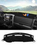 Autorder Dashboard Cover Mat for 2009 2010-2018 Dodge Ram 1500 2500 3500 Accessories Dash Cover Flannel Dash Mat Sunshade Glare UV Rays Protector (Without Hud) - size: Black 2009-2018 Dodge Ram