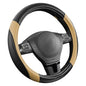Rubbermaid Steering Wheel Cover – Universal Fit 14.5"–15" Steering Wheel Cover, Anti-Slip Grip, Breathable Leather, All-Season Protection, Interior Upgrade for Cars, Trucks, SUVs - Beige - color: Beige