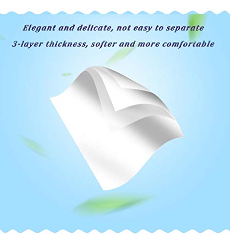 Carstuus Car Tissue Refill, Disposable Facial Tissues, Disposable Face Towel, Facial Tissues Travel Size Pack for Car or Purse, 12 Packets, 360 Sheets, Soft and Comfortable