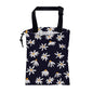 Car Garbage Bag Chamomile Flowers Hanging Canvas Car Trash Bag Waterproof Drawstring Car Back Seat Organizer for Car Back Front Seat Console with Adjustable Buckle - color: Chamomile Flowers