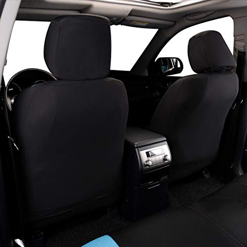 Flying Banner car seat Covers Full Set All Air Mesh Breathable Man Lady Airbag Compatible Rear Bench Split 40/60 50/50 60/40 Truck Pick Up (Full Set - Low Back, Black Gray Mint Blue) - color: Black Gray Mint Blue