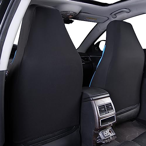 Flying Banner Butterfly car seat Covers ful Set Fashion Universal Lady Woman Female Rear Bench Split Colorized (2 Fronts, Mint Blue) - color: Mint Blue, size: 2 Fronts