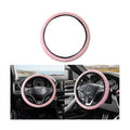 Elastic Stretch Car Steering Wheel Cover, 15Inch Breathable Ice Silk Vehicle Steering Wheel Protecter, Cool in Summer Automotive Interior Protection, Universal for SUV Sedan Truck (Pink) - color: Pink