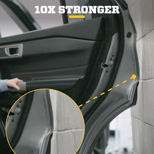 Husky Liners Door Edge Guards, Color-Matched | Fits 2017-2026 Ford F-250 / F-350 | Stainless Steel, Agate Black, 4-pc. - 92001UM - color: Agate Black