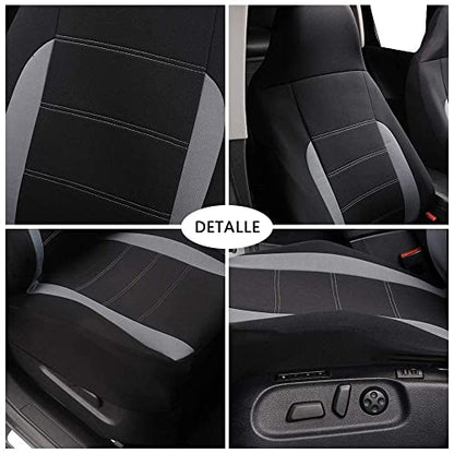 AUTOYOUTH Car Seat Covers - Achieve The Perfect Combination of Style and Protection with Universal Fit for Sedan, Truck, SUV (Gray) - color: Gray