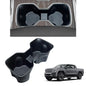 Center Console Cup Holder Inserts for 2026 2025 2024 GMC Sierra EV Denali Accessories Noise-Free TPE Middle Console Drink Holder Organizer Non-Slip Cup Holder Protector for GMC Sierra EV Black - size: for GMC Sierra EV Denali 2024-2026