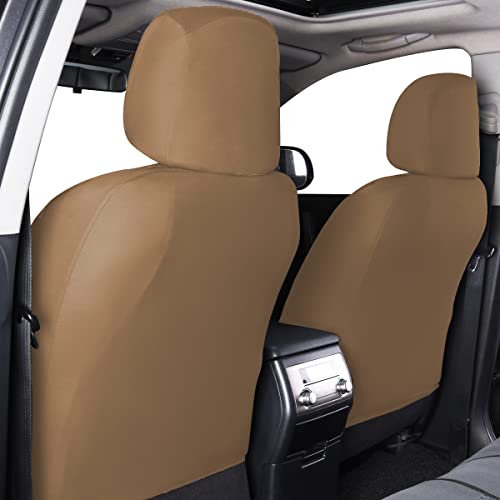 Flying Banner car seat Covers Full Set Velvet Cubic Press Massage Breathable Rear Bench Split Black Gray Beige tan 40/60 50/50 60/40 (Full Set - Low Back, Dark Beige) - color: Dark Beige