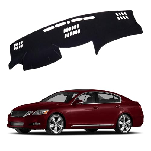 Upgraded Dashboard Mat for 2006-2011 Lexus GS GS300 GS430 GS450h GS350 GS460 Sport 300 430 Polyester Dash Mat Non-Slip Windshield Reflective Instrument Dash Cover Interior Accessory Black - color: 06-11 for Lexus GS GS300 GS430 GS450h Sport 300