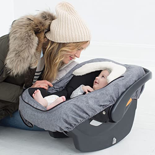 Skip Hop Winter Car Seat Cover,Stroll & Go,Heather Grey,(Pack of 12) - color: Heather Grey (Pack of 12)